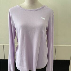 PINK Victoria's Secret Light Purple Long Sleeve Tee